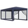 Carpa para fiestas con 6 paredes de malla HDPE azul 3x6 m de , Carpas y cenadores - Ref: Foro24-319237, Precio: 124,15 €, Des...
