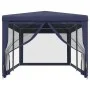 Carpa para fiestas con 6 paredes de malla HDPE azul 3x6 m de , Carpas y cenadores - Ref: Foro24-319237, Precio: 124,15 €, Des...