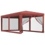 Carpa para fiestas con 6 paredes de malla HDPE rojo 3x6 m de , Carpas y cenadores - Ref: Foro24-319240, Precio: 133,33 €, Des...
