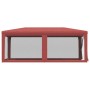 Carpa para fiestas con 6 paredes de malla HDPE rojo 3x6 m de , Carpas y cenadores - Ref: Foro24-319240, Precio: 136,13 €, Des...