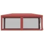 Carpa para fiestas con 6 paredes de malla HDPE rojo 3x6 m de , Carpas y cenadores - Ref: Foro24-319240, Precio: 133,33 €, Des...