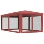 Carpa para fiestas con 6 paredes de malla HDPE rojo 3x6 m de , Carpas y cenadores - Ref: Foro24-319240, Precio: 133,33 €, Des...