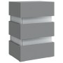 Mesita de noche luz LED madera de ingeniería gris 45x35x67 cm de , Mesitas de noche - Ref: Foro24-326842, Precio: 101,08 €, D...