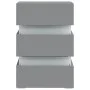Mesita de noche luz LED madera de ingeniería gris 45x35x67 cm de , Mesitas de noche - Ref: Foro24-326842, Precio: 99,61 €, De...