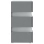 Mesita de noche luz LED madera de ingeniería gris 45x35x67 cm de , Mesitas de noche - Ref: Foro24-326842, Precio: 101,08 €, D...