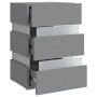Mesita de noche luz LED madera de ingeniería gris 45x35x67 cm de , Mesitas de noche - Ref: Foro24-326842, Precio: 101,08 €, D...
