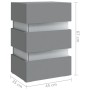 Mesita de noche luz LED madera de ingeniería gris 45x35x67 cm de , Mesitas de noche - Ref: Foro24-326842, Precio: 101,08 €, D...