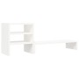 Soporte para monitor madera maciza de pino blanco 81x20x30 cm de , Bases y elevadores para ordenadores - Ref: Foro24-813995, ...