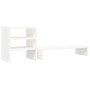 Soporte para monitor madera maciza de pino blanco 81x20x30 cm de , Bases y elevadores para ordenadores - Ref: Foro24-813995, ...