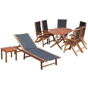 Set comedor de jardín 9 pzas y cojines madera maciza de acacia de , Conjuntos de jardín - Ref: Foro24-42649, Precio: 974,70 €...