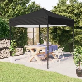 Carpa para fiestas plegable negro 2x2 m de , Carpas y cenadores - Ref: Foro24-93497, Precio: 95,06 €, Descuento: %