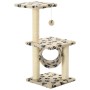 Rascador para gatos con poste de sisal 65 cm huellas beige de , Mobiliario para gatos - Ref: Foro24-170549, Precio: 38,84 €, ...
