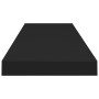 Estantes flotantes de pared 4 uds MDF negro 90x23,5x3,8 cm de vidaXL, Estantes y estanterías - Ref: Foro24-323840, Precio: 76...