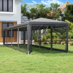 Carpa para fiestas 10 paredes malla HDPE gris antracita 3x12m de , Carpas y cenadores - Ref: Foro24-319249, Precio: 207,15 €,...