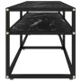 Mueble de TV vidrio templado color mármol negro 160x40x40,5 cm de , Muebles TV - Ref: Foro24-331721, Precio: 91,43 €, Descuen...