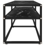 Mueble de TV vidrio templado color mármol negro 160x40x40,5 cm de , Muebles TV - Ref: Foro24-331721, Precio: 92,75 €, Descuen...