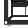 Mueble de TV vidrio templado color mármol negro 160x40x40,5 cm de , Muebles TV - Ref: Foro24-331721, Precio: 92,75 €, Descuen...