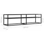 Mueble de TV vidrio templado color mármol negro 160x40x40,5 cm de , Muebles TV - Ref: Foro24-331721, Precio: 91,43 €, Descuen...