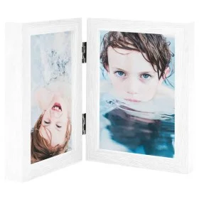 Marco de foto collage plegable blanco 2x(10x15 cm) de , Marcos para fotos - Ref: Foro24-332762, Precio: 15,19 €, Descuento: %