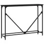 Mesa consola madera de ingeniería negra 102x22,5x75 cm de , Mesas auxiliares - Ref: Foro24-834130, Precio: 43,40 €, Descuento: %