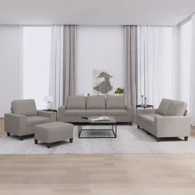 Juego de sofás 4 piezas tela gris taupe de , Sofás - Ref: Foro24-3201881, Precio: 806,61 €, Descuento: %
