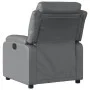 Sillón de masaje reclinable eléctrico cuero sintético gris de , Sillones - Ref: Foro24-3205038, Precio: 273,44 €, Descuento: %