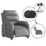 Sillón de masaje reclinable eléctrico cuero sintético gris de , Sillones - Ref: Foro24-3205038, Precio: 273,44 €, Descuento: %