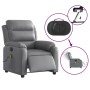 Sillón de masaje reclinable eléctrico cuero sintético gris de , Sillones - Ref: Foro24-3205038, Precio: 269,42 €, Descuento: %