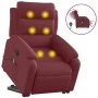 Sillón de masaje eléctrico reclinable elevable tela rojo tinto de , Sillones - Ref: Foro24-3205019, Precio: 392,87 €, Descuen...