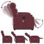 Sillón de masaje eléctrico reclinable elevable tela rojo tinto de , Sillones - Ref: Foro24-3205019, Precio: 392,87 €, Descuen...