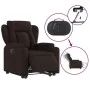 Sillón eléctrico reclinable elevable de tela marrón oscuro de , Sillones - Ref: Foro24-3204511, Precio: 365,03 €, Descuento: %