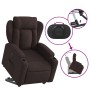 Sillón eléctrico reclinable elevable de tela marrón oscuro de , Sillones - Ref: Foro24-3204511, Precio: 339,63 €, Descuento: %