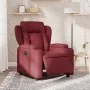 Sillón reclinable eléctrico tela rojo tinto de , Sillones - Ref: Foro24-3204461, Precio: 262,97 €, Descuento: %