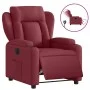 Sillón reclinable eléctrico tela rojo tinto de , Sillones - Ref: Foro24-3204461, Precio: 262,97 €, Descuento: %