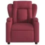 Sillón reclinable eléctrico tela rojo tinto de , Sillones - Ref: Foro24-3204461, Precio: 262,97 €, Descuento: %