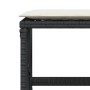 Taburetes de jardín con cojines 4 uds ratán PE negro 41x41x36cm de , Otomanas de exterior - Ref: Foro24-365055, Precio: 97,79...