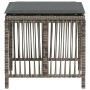 Taburetes de jardín con cojines 4 uds ratán PE gris 41x41x36 cm de , Otomanas de exterior - Ref: Foro24-365057, Precio: 99,87...