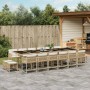 Set comedor de jardín 17 pzas con cojines ratán sintético beige de , Conjuntos de jardín - Ref: Foro24-3211546, Precio: 876,8...