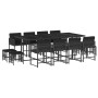 Set comedor de jardín con cojines 13 pzas ratán sintético negro de , Conjuntos de jardín - Ref: Foro24-3211519, Precio: 628,4...