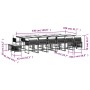 Set comedor de jardín 17 pzas y cojines ratán sintético gris de , Conjuntos de jardín - Ref: Foro24-3211550, Precio: 968,47 €...