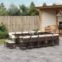 Set comedor de jardín y cojines 15 pzas ratán sintético marrón de , Conjuntos de jardín - Ref: Foro24-3211713, Precio: 863,96...