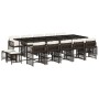 Set comedor de jardín y cojines 15 pzas ratán sintético marrón de , Conjuntos de jardín - Ref: Foro24-3211713, Precio: 863,96...