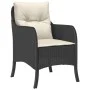 Set de comedor de jardín 7 pzas y cojines ratán sintético negro by , Garden sets - Ref: Foro24-3211910, Price: 698,57 €, Disc...