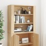 Aparador alto madera contrachapada color roble de , Aparadores - Ref: Foro24-3185362, Precio: 147,28 €, Descuento: %