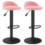 Taburetes de cocina 2 unidades terciopelo rosa de , Taburetes de cocina - Ref: Foro24-333606, Precio: 99,38 €, Descuento: %