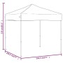 Carpa para fiestas plegable gris taupe 2x2 m de , Carpas y cenadores - Ref: Foro24-93498, Precio: 98,70 €, Descuento: %