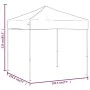 Carpa para fiestas plegable gris taupe 2x2 m de , Carpas y cenadores - Ref: Foro24-93498, Precio: 96,74 €, Descuento: %