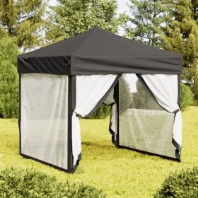 Carpa para fiestas plegable con paredes gris antracita 2x2 m de , Carpas y cenadores - Ref: Foro24-93509, Precio: 105,79 €, D...