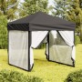 Carpa para fiestas plegable con paredes gris antracita 2x2 m de , Carpas y cenadores - Ref: Foro24-93509, Precio: 107,74 €, D...