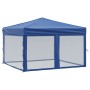 Carpa para fiestas plegable con paredes laterales azul 3x3 m de , Carpas y cenadores - Ref: Foro24-93528, Precio: 128,65 €, D...